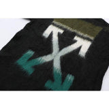 Off White Sweater Large Size Casual Arrow Men Owt Casual Fashionable