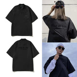 Essentials Polo Shirt Fog Fear of God Season 7 Mainline Loose T-shirt