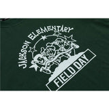 Men T Shirt Summer Casual Tops Men's Clothes Summer Wear Vintage Men's round Neck Short Sleeve Leisure Loose Cartoon Printed T-shirt