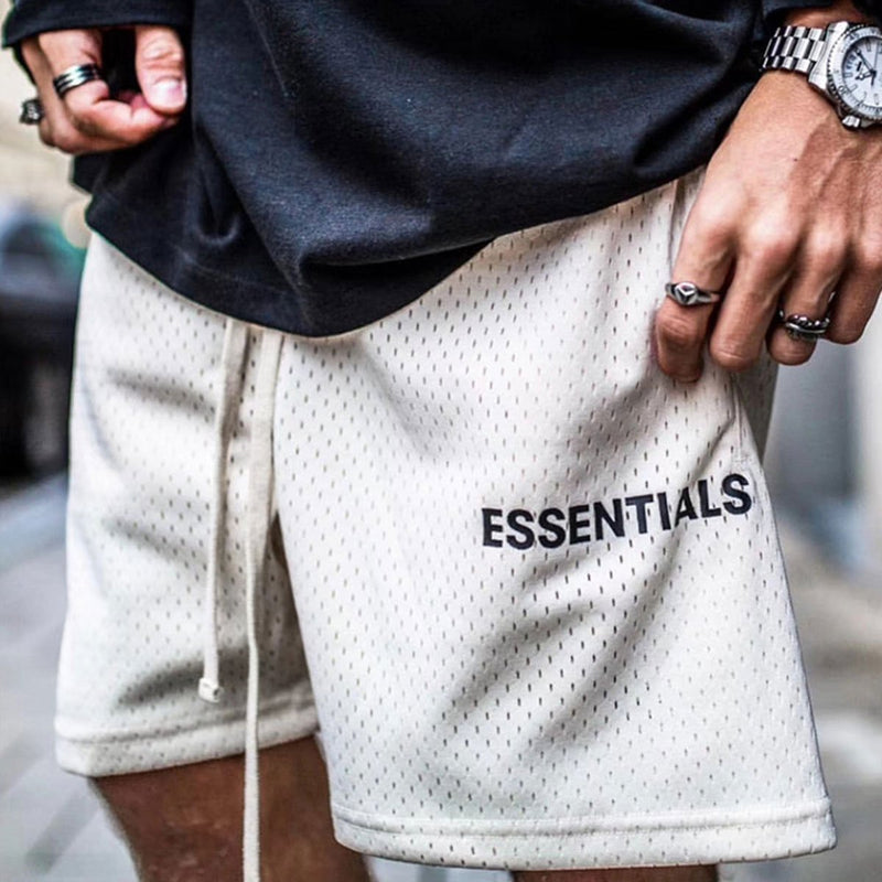 Fog Essentials Shorts Fashion Brand Fog Fear Of God Double Line Essentials Drawstring High Street Sports Short Pants Men and Women