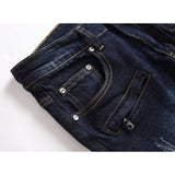 J Shaped Jeans Men's Jeans Slim Straight Dark Blue