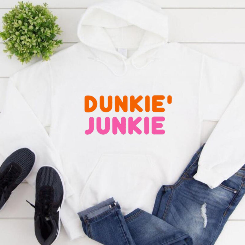 Slogan Graphic Hoodie  Dunkie Junkie