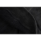 Present Hoodie Wizard Portrait Printing Vintage Distressed Hooded Sweater