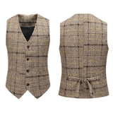 Mens Dress Vests Men's Vest Casual Jacket Business Waistcoat Suit Vest Men's Fashion Brand Slim Fit Sleeveless Vest