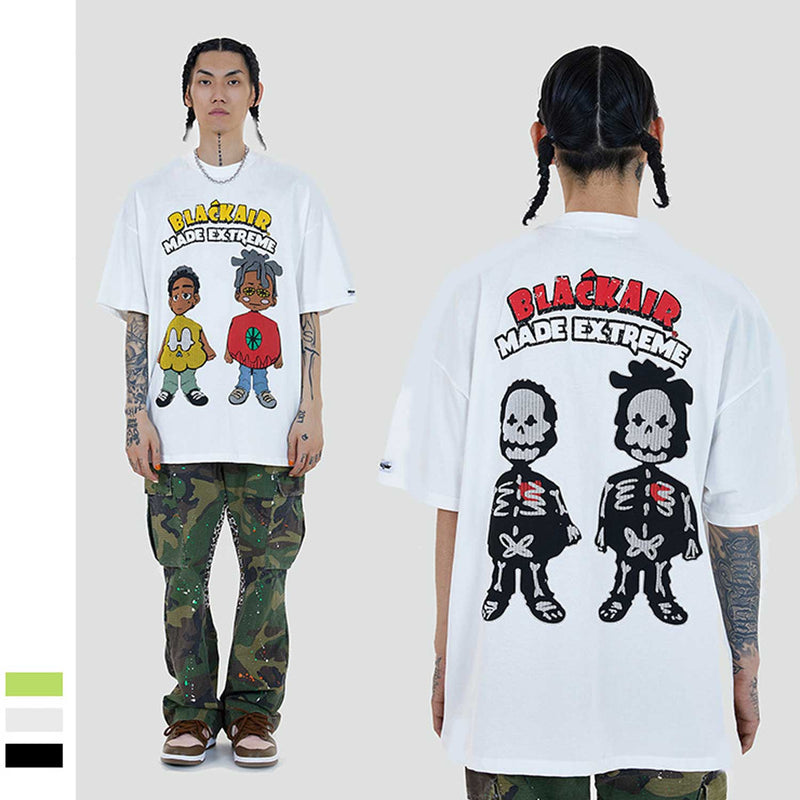 Blackair T Shirt Hip Hop Men's and Women's Short-Sleeved T-shirt