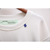 off white Sweatshirt Men's and Women's Round Neck Casual Fashionable Owt Hoodie Large Size