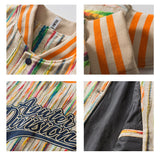 Letterman Jacket Outfit Senior Jackets Varsity Baseball Coat Fall/Winter Loose Casual Jacket