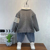 Toddler Boys Jackets Boys' Sweater Autumn Knitted Cardigan Baby
