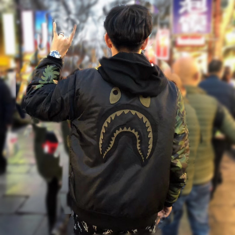 BAPE Varsity Jacket Winter Clothing Thickened Cotton Clothing Sports Embroidery Jacket