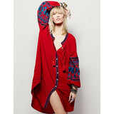 Women Dresses Summer Embroidered Loose Embroidered Dress
