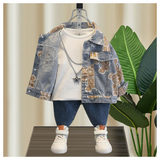 Toddler Boys Jackets Boys' Denim Jacket Spring and Autumn
