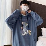 Tom and Jerry Hoodie Orange Milk Color Sweater Sports Top