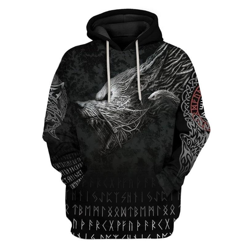 Tactics Style Men Sweatshirts & Hoodies 3D Digital Printing Casual Sweatshirt Hoodie