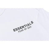 Fog T Shirt Summer Double Line Printed Short Sleeve Tshirt Male and Female Large Size Generation Hair Fear Of God