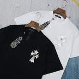 CHH Chrome Heart T Shirt Spring/Summer round Neck Short Sleeve T-shirt for Men and Women