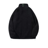 Men's Autumn Winter Coat Stand Collar Cotton Coat with Solid Color
