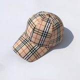 Vintage Check Baseball Cap Plaid