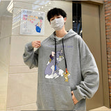 Tom and Jerry Hoodie Orange Milk Color Sweater Sports Top