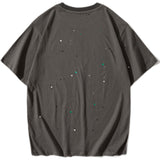 Men T Shirt Summer Casual Tops Men's Clothes Summer Wear Vintage Men's Shorts Casual Loose Letter Printed T-shirt