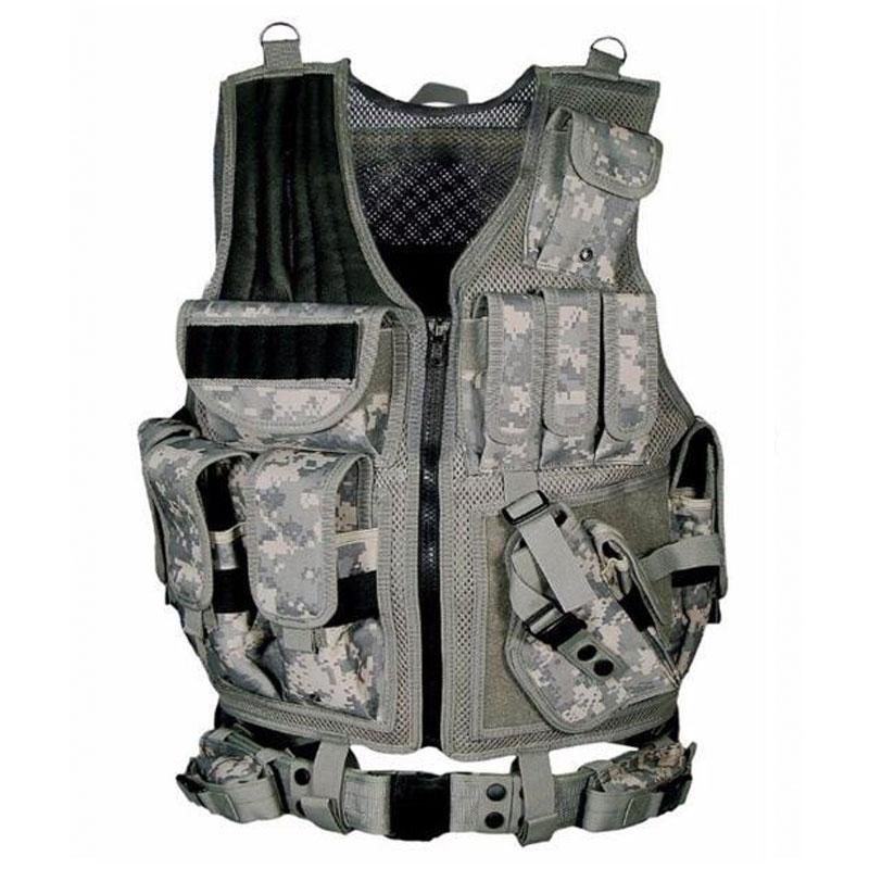 Tactics Style Men's Outdoor Vest Tactical Vest Black Tactical Vest Multifunction Tactical Vest
