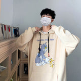 Tom and Jerry Hoodie Orange Milk Color Sweater Sports Top