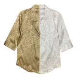 Men's Shirts Summer Color Block Half Sleeve Shirt