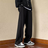 Men Suit Pants Casual Pants Season Draping Wide Leg Ruffle Handsome