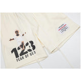 Rrr123 Shorts 123 Printed Drawstring Sports Shorts