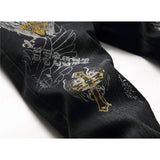 CHH Chrome Hearts Jeans Men's Jeans Printed Black Slim Pants