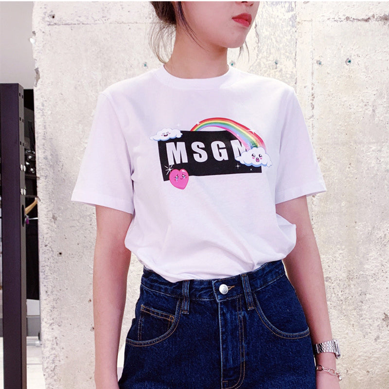 Msgn T Shirt Short Sleeve T-shirt for Men and Women
