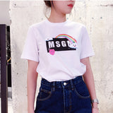 Msgn T Shirt Short Sleeve T-shirt for Men and Women