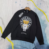 CHH Chrome Heart Sweatshirt Autumn and Winter Couple Cartoon Bear Towel Embroidery round Neck Sweater for Men and Women