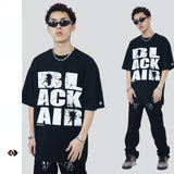 Blackair T Shirt Blackair Summer Short Sleeve Men's Loose round Neck T-shirt