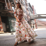 Beth Dutton Bohemian Dress Winter Autumn Midi Dresses round Neck Shirt with Half Sleeve Dress