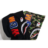 Shark Print Hoodie Camouflage Cardigan Men's and Women's Sweater Hoodie Coat