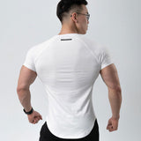 jogging shorts for men Slim Fit Muscle Gym Men Shorts Casual Undershirt round Neck Outdoor Running Base Short Sleeve