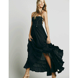 Beth Dutton Bohemian Dress Summer Spring Midi Dresses Backless Long Cotton Dress