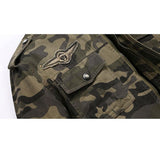 Men Fit Bomber Jacket Windbreaker Moto Street Coat for men Autumn Air Force One Camouflage Workwear Jacket Stand Collar