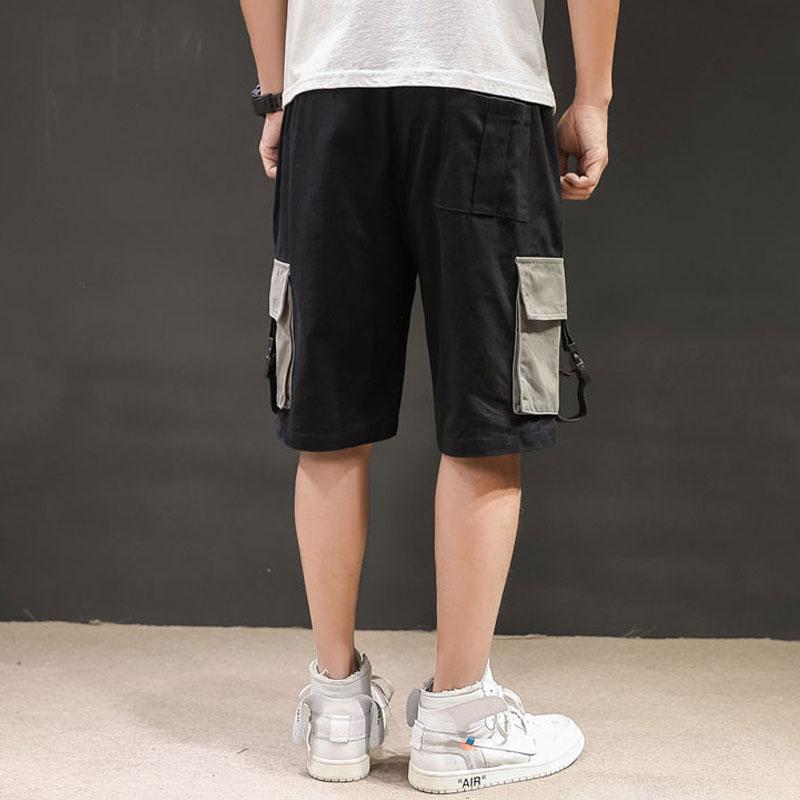 Men's Large Size Sports Retro Cargo Shorts Summer Fashion Men's Casual Function Multi-Pocket Large Size Cargo Pants Shorts Loose Men Cargo Pant