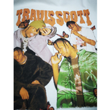 Travis Scott Shirt Hip Hop Loose Printed Short-Sleeved T-shirt Vintage