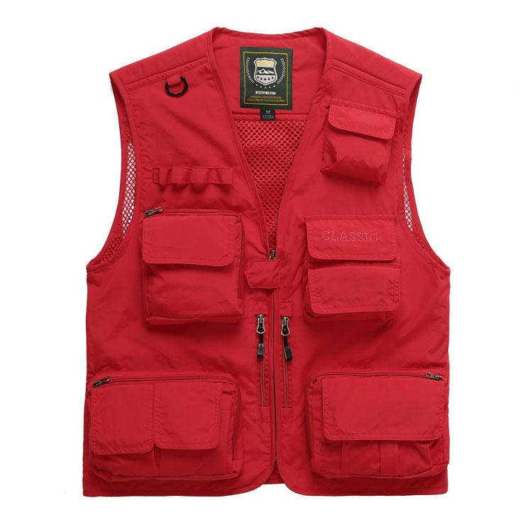 Men Utility Vest Work Zipper Tactical Work Vest Slim Pocket Jacket Vest Men's Outdoor Multi-Pocket plus Size Retro Sports Men's Clothing