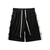 Men Shorts Polyester Peach Skin Loose Sports
