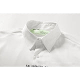 Off White Sweatshirt Long Sleeve Autumn Shirt Letter Splicing Danger Warning Pure Cotton All-Matching Shirt