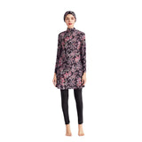 Burkini Muslim Swimwear Conservatively Thin Three-Piece Long-Sleeved Trousers