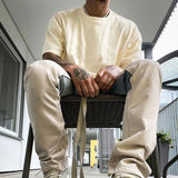 Fog Reflective Trendy Loose Short Sleeve Tshirt Cotton Fear Of God