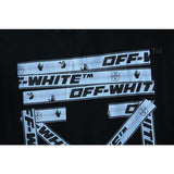 Off White T Shirt Ow Men's  Owt Women's ShortSleeved Cotton Back Arrow Round Neck Loose Tshirt