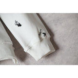 Off White Long Sleeve Round Neck Sweater Autumn And Winter Printed Pattern Crew Neck Pullover Sweatshirt