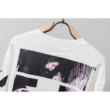 off white Sweatshirt Autumn and Winter Printing Reflective Sweater Owt Round Neck Pullover Long Sleeve
