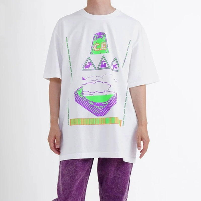 Cavempt Ce Life Cav @ Empt C.E Digital Cloud Logo Printed Men's and Women's T-shirt Short Sleeve