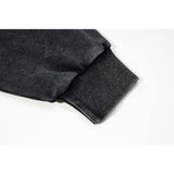 Present Hoodie Wizard Portrait Printing Vintage Distressed Hooded Sweater